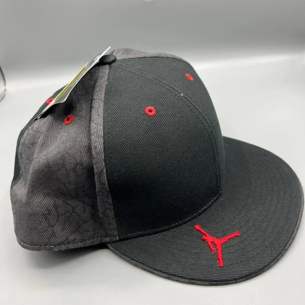 Air Jordan Hat‎ Men 8 Black Retro Jumpman Fitted Cap New